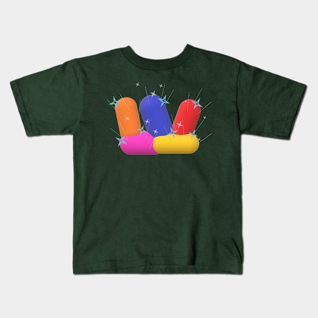 Minimal Crystals! Kids T-Shirt by gasponce